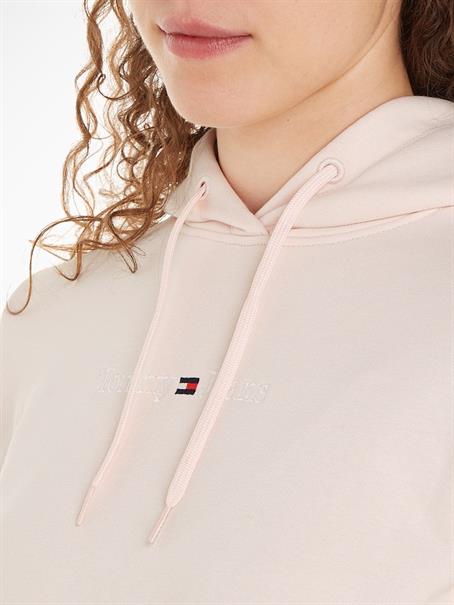 TJW REG SERIF LINEAR HOODIE faint pink