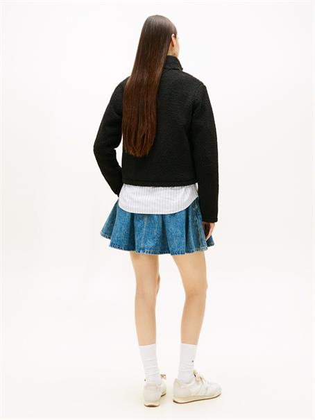 TJW REG SH S-FLAG TEDDY ZIP THRU black