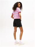 TJW REG SH SCRIPT STRIPE TEE carnival pink - stripe