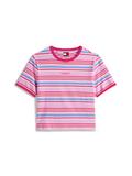 TJW REG SH SCRIPT STRIPE TEE carnival pink - stripe