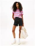TJW REG SH SCRIPT STRIPE TEE carnival pink - stripe