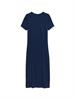 TJW RIB BODYCON MIDI DRESS dark night navy