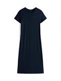 TJW RIB BODYCON MIDI DRESS dark night navy
