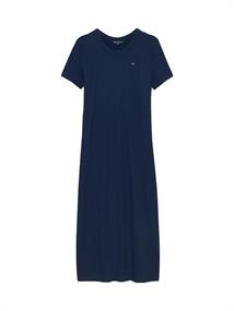 TJW RIB BODYCON MIDI DRESS dark night navy