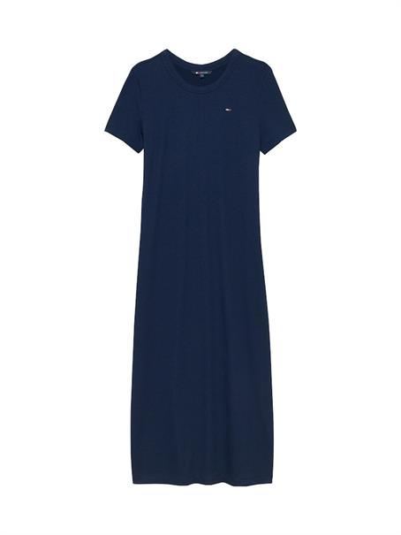 TJW RIB BODYCON MIDI DRESS dark night navy