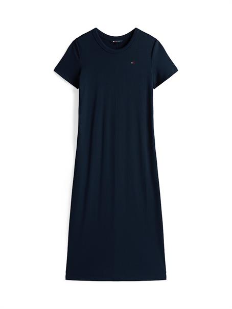 TJW RIB BODYCON MIDI DRESS dark night navy