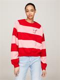TJW RLX LETTERMAN STRP CREW EXT tickled pink - multi