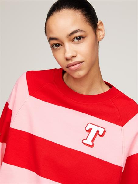 TJW RLX LETTERMAN STRP CREW EXT tickled pink - multi