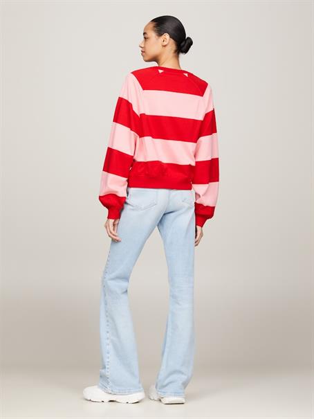 TJW RLX LETTERMAN STRP CREW EXT tickled pink - multi