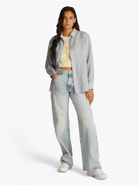 TJW RLX LINEN SHIRT colorado blue - stripe
