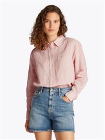 TJW RLX LINEN SHIRT precious pink-stripe