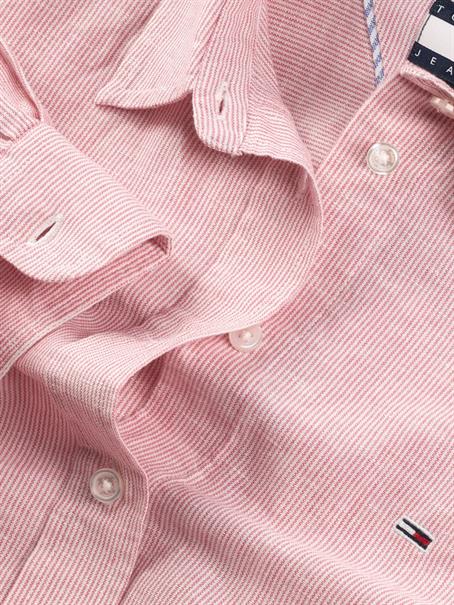 TJW RLX LINEN SHIRT precious pink-stripe
