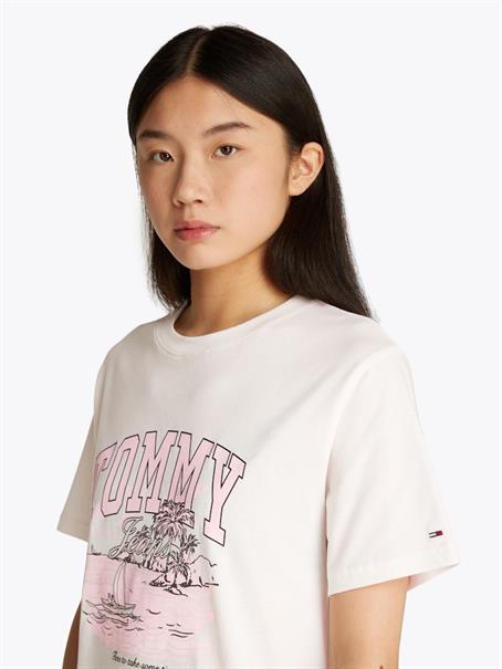 TJW RLX TONAL TROPICS TEE ecru