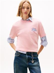 TJW RLX WASH TJ HEART TEE EXT mystic pink