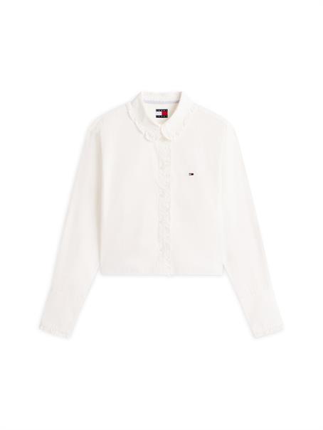 TJW RUFFLE FEMME SHIRT ecru