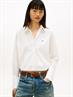 TJW RUFFLE FEMME SHIRT ecru