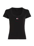 TJW SLIM BADGE RIB TEE SS black