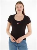 TJW SLIM BADGE RIB TEE SS black