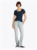 TJW SLIM BUTTON RIB C-NECK SS dark night navy