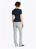 TJW SLIM BUTTON RIB C-NECK SS dark night navy