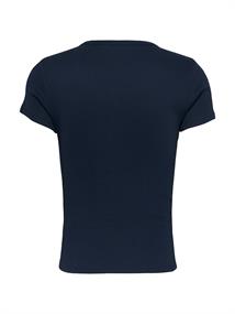TJW SLIM BUTTON RIB C-NECK SS dark night navy