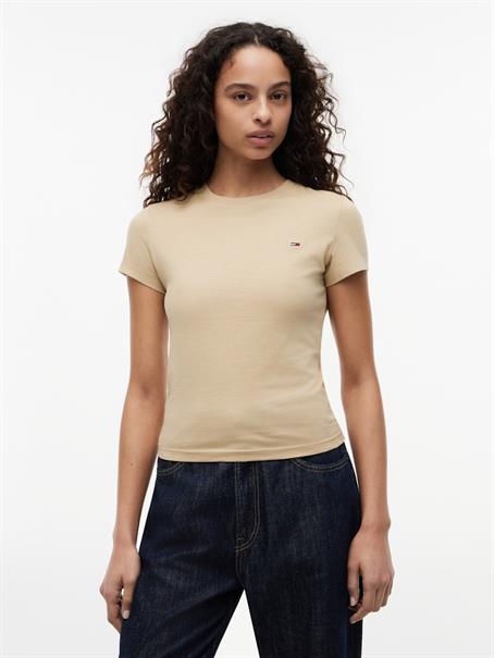 TJW SLIM C-NECK TEE gentle gold