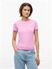 TJW SLIM C-NECK TEE pink daisy