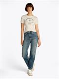 TJW SLIM CREST NYC RINGER TEE ancient white