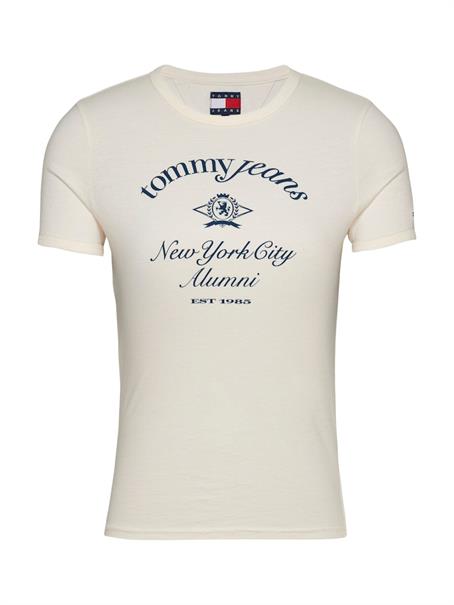 TJW SLIM CREST NYC RINGER TEE ancient white