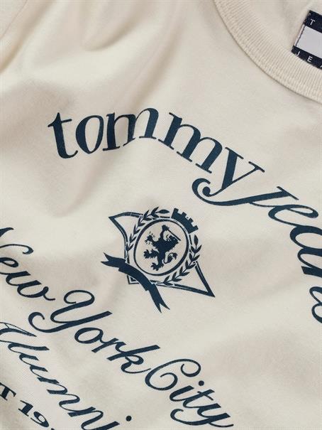 TJW SLIM CREST NYC RINGER TEE ancient white