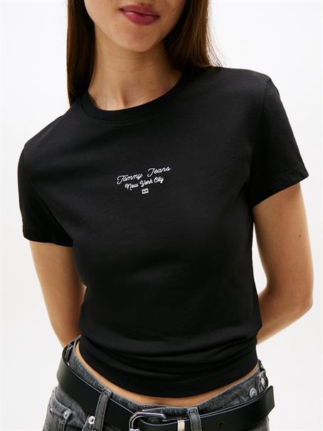 TJW SLIM ESS LOGO 1 TEE EXT black