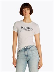 TJW SLIM ESSENTIAL LOGO TEE EXT ancient white