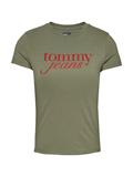 TJW SLIM ESSENTIAL LOGO TEE EXT aruba green