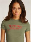 TJW SLIM ESSENTIAL LOGO TEE EXT aruba green