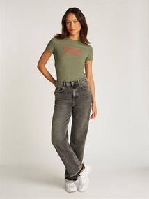 TJW SLIM ESSENTIAL LOGO TEE EXT aruba green