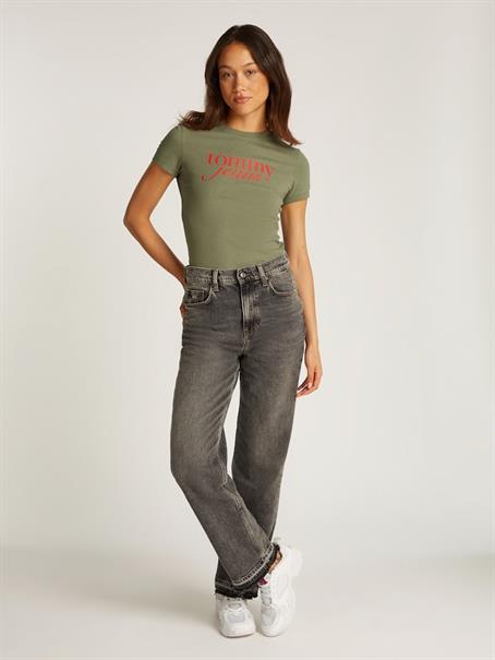 TJW SLIM ESSENTIAL LOGO TEE EXT aruba green