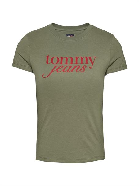 TJW SLIM ESSENTIAL LOGO TEE EXT aruba green