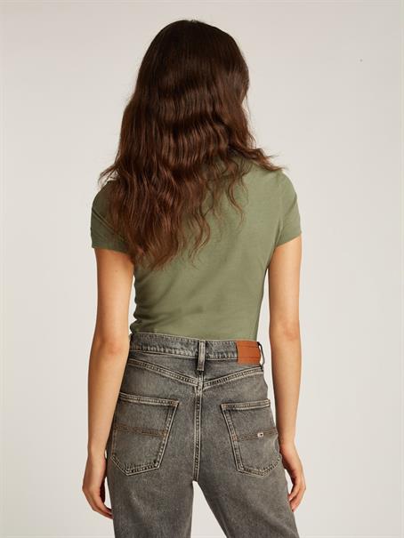 TJW SLIM ESSENTIAL LOGO TEE EXT aruba green