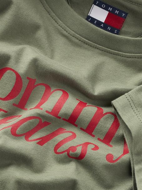 TJW SLIM ESSENTIAL LOGO TEE EXT aruba green