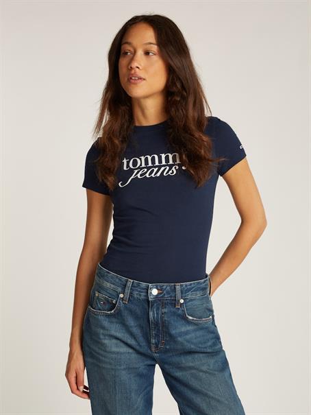 TJW SLIM ESSENTIAL LOGO TEE EXT dark night navy