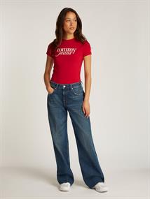 TJW SLIM ESSENTIAL LOGO TEE EXT red hot