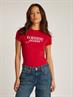 TJW SLIM ESSENTIAL LOGO TEE EXT red hot