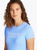TJW SLIM ESSENTIAL LOGO TEE EXT sugarplum blue