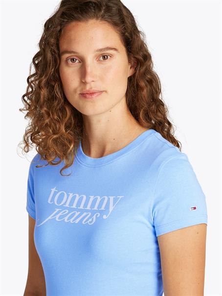 TJW SLIM ESSENTIAL LOGO TEE EXT sugarplum blue