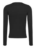 TJW SLIM ESSENTIAL RIB LS black