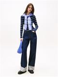 TJW SLIM ESSENTIAL RIB LS dark night navy - stripe