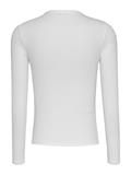 TJW SLIM ESSENTIAL RIB LS ecru