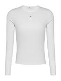 TJW SLIM ESSENTIAL RIB LS ecru