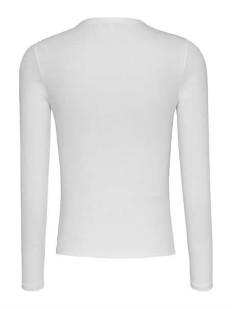 TJW SLIM ESSENTIAL RIB LS ecru