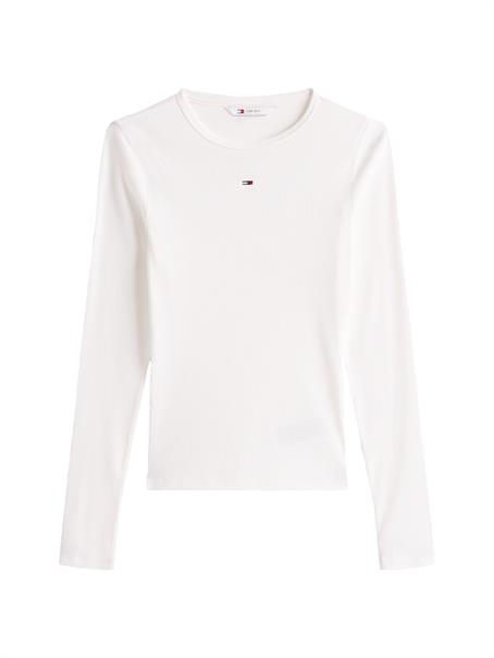 TJW SLIM ESSENTIAL RIB LS ecru